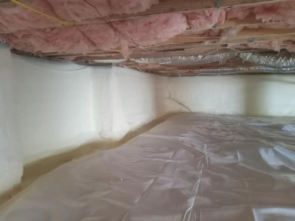 Crawl space encapsulation with closed-cell spray foam for Spray Foam Roofing Repair in Paw Paw